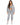 Lily Jacket Set in Gray – full-length front view of zip hoodie, zip-front crop top and joggers