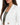 Nina Jacket Set in White – close-up of the notched lapel, seams and tortoiseshell-look buttons