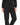 Collar Pants Set in Black – close-up of the elastic waistband and side pockets on the joggers