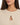 Collar Top Set in Beige – close-up of the crew neckline with crossed keyhole cutout
