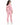 Remi Pants Set in Pink – back view of hooded top with elastic hem and cuffed sweatpants
