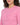 Eyes Top Set in Pink – close-up of the crew neck and raised eye-shaped seams on the chest