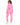 Eyes Top Set in Pink – full-length back view of cropped sweatshirt and cuffed joggers with cutout waistband