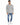 Sean Knit Sweater in Grey – full-length front view of distressed crew neck worn with blue jeans