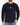 Sean Knit Sweater in Black – front view on model, crew neck with distressed chest, shoulder and sleeve holes
