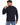 Sean Knit Sweater in Navy – back view on model showing distressed holes on shoulders and sleeves