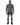 Tyson Sweater in Charcoal Grey – full-length front view with turtleneck, worn with ripped black jeans