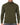 Romeo Turtleneck Sweater in Olive Green – front view on model with ribbed collar, cuffs and hem