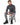 Romeo Turtleneck Sweater in Charcoal Gray – seated front view with ripped gray jeans
