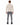Romeo Turtleneck Sweater in Beige – full-length back view on a model with gray distressed jeans