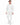 Gordon Hoodie Set in White – full-length front view of ribbed hoodie and joggers