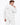 Gordon Pants Set in White – back view of ribbed hoodie and matching sweatpants on model