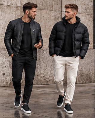 CARBON jackets & coats campaign featuring 2 adult men