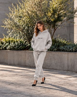 CARBON matching sets campaign featuring 1 adult woman