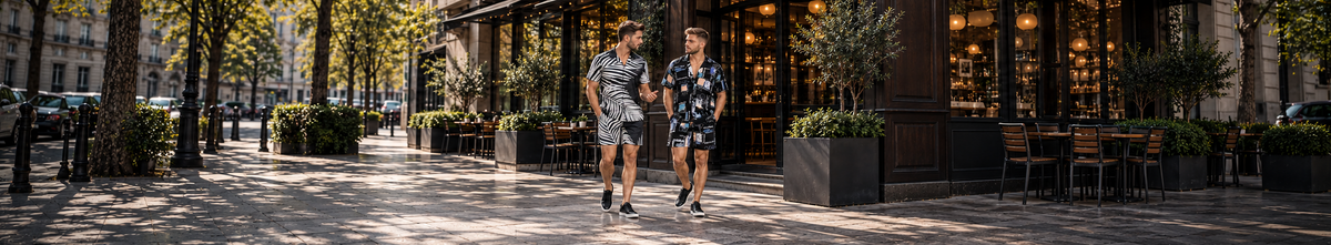 CARBON new & now men campaign featuring 2 adult men