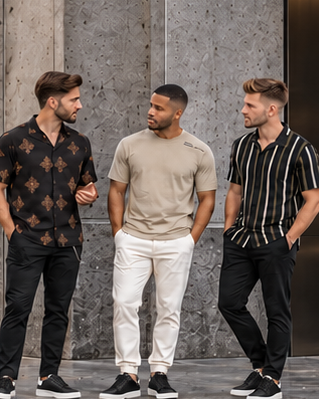 CARBON new arrivals campaign featuring 3 adult men