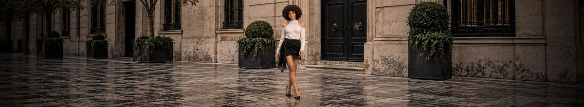 CARBON skirts campaign featuring 1 adult woman