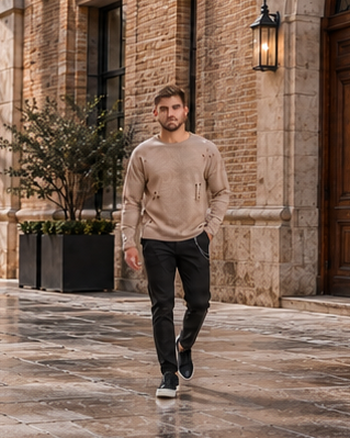 CARBON sweaters campaign featuring 1 adult man