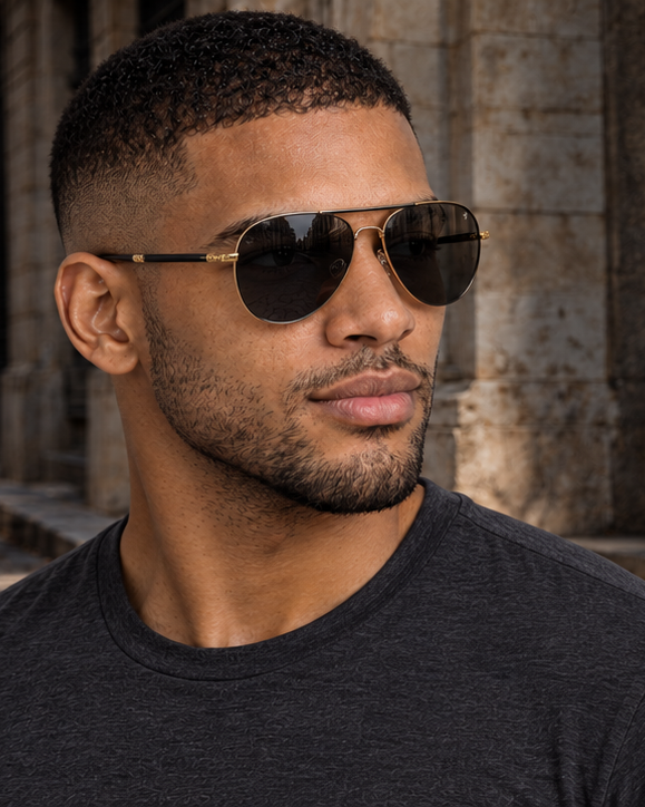 CARBON men's sunglasses on approved model Ric