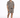 A man stands confidently in a short-sleeve, leopard print shirt and matching shorts, paired with black and white snea...