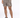 Male model wearing leopard print shorts with an elastic waistband and black sneakers, standing against a white backgr...