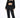 Model in Carbon 3-piece tracksuit set with a 'Relax' tube top, zip-up hoodie, and joggers for urban streetwear.