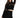 Model wearing the Marleigh black mock neck sheer top with sweetheart mesh detail and long sleeves over a pleated skirt.