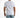 Back view of a man in the white Memories graphic t-shirt with an oversized streetwear fit and light wash denim jeans.