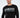 Man in a black long-sleeve Interested shirt with a grey ombre graphic print, featuring a trendy relaxed-fit streetwear style.