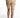 Rear view of Mara high-waisted beige biker shorts in seamless stretch fabric, ideal for athleisure and gym wear.