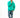 Model wearing a Charles mint green oversized hoodie and slim blue jeans in a professional studio streetwear style.