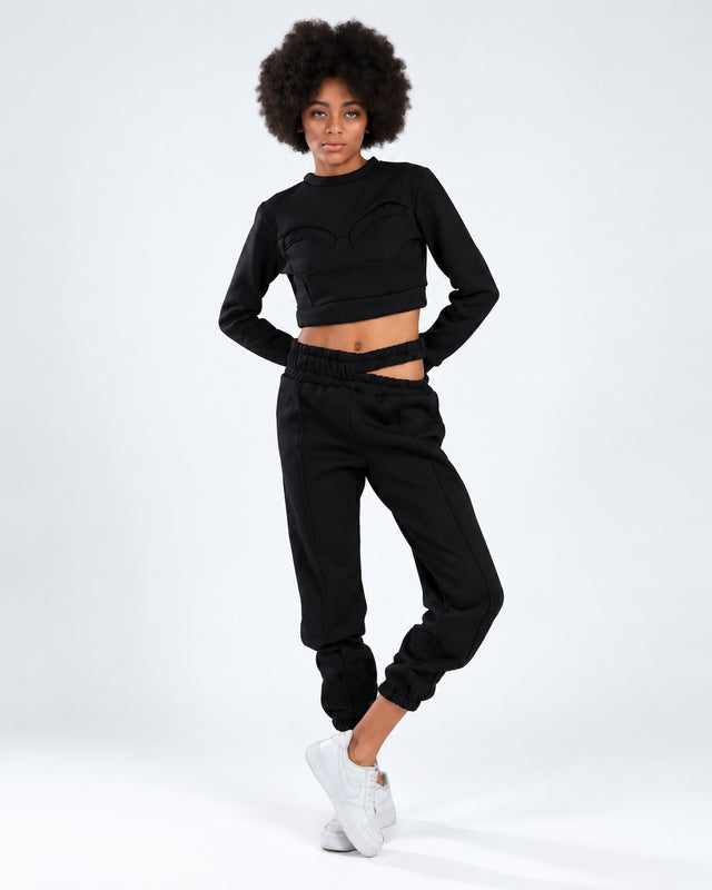Eyes Top Set in Black – full-length front view