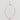 Golden initial E pendant necklace with red, white, and blue beads on a minimalist chain with a lobster clasp.