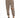 Lightweight cargo pants in a neutral tan color with elastic cuffs and multiple pockets, paired with black and white s...