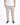 Light beige cargo pants with elastic cuffs, paired with black and white sneakers, worn by a person in a white shirt.