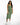 Nia Knit Skirt in Green – full-length front view