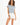 Florida Crop Top in Blue / Grey – front close-up