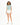 Florida Crop Top in Teal – full-length front view