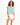 Florida Crop Top in Teal – front close-up