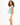 Florida Crop Top in Teal – side view