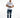 Men's Carbon Nixon blue distressed jeans with ripped knees and tapered leg in a streetwear style.