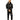 No Risk Pants Set in Black – full-length front view