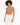 A model with curly hair wears a fitted, tan bodysuit paired with high-waisted white pants.
