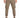 Casual beige pants with zippered pockets and elastic cuffs, paired with black and white sneakers.