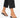 Ankle with a colorful beaded chain, paired with black flip-flops and cropped black pants.