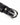 Close-up of a black belt featuring a shiny silver buckle and snap detail.