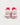 Rear view of white Neon LED Light Up Sneakers featuring pink accents and textured CARBON embroidery on the heels.