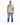 Short-sleeve button shirt featuring a cream background with bold black stripes, paired with blue jeans and white snea...
