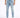 Light blue skinny jeans with distressed details, paired with white athletic shoes, worn by a male model.