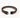 Two intertwined strands in dark brown and light brown, featuring a sleek black clasp.